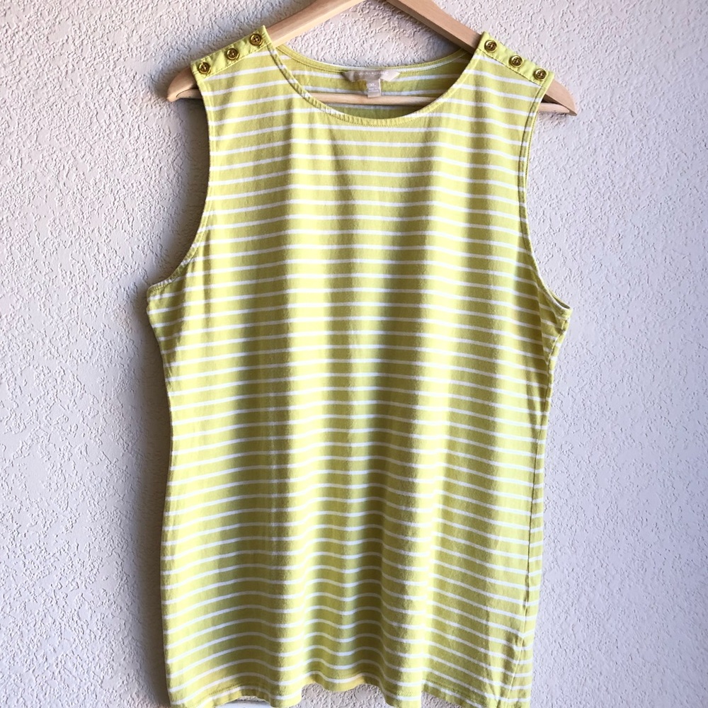 Banana Republic Stripe Sleeveless Top - XL